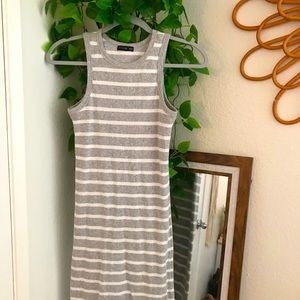 Cotton On Grey & White Bodycon Dress